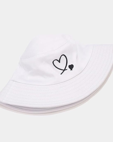 XYIYI Fashion Embroidery Bucket Hat Cotton Beach Fisherman Hats for Women Girls
