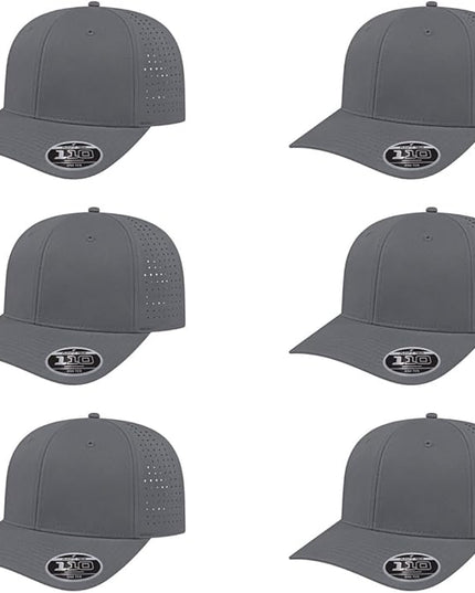 Cap America i8533 Flexfit 110 Perforated Performance Snapback Mid Profile 6-Panel Cap w/UV Guard & Adjustable Snapback