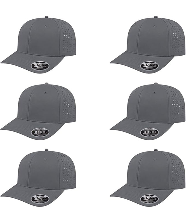 Cap America i8533 Flexfit 110 Perforated Performance Snapback Mid Profile 6-Panel Cap w/UV Guard & Adjustable Snapback