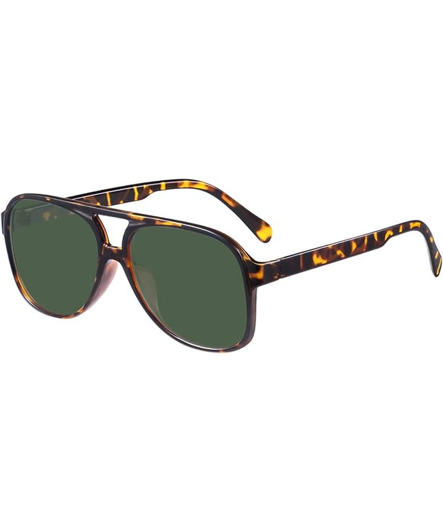 YDAOWKN Retro Aviator Sunglasses for Women Mens Large Frame Classic Vintage 70s Sun Glasses Aviators