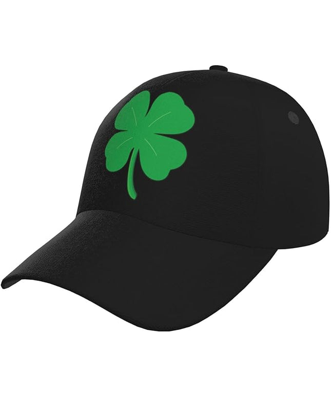 St. Patrick's Day Lucky Shamrock Hat Adjustable Irish Green Clover Baseball Cap Trucker Hat for Men Women