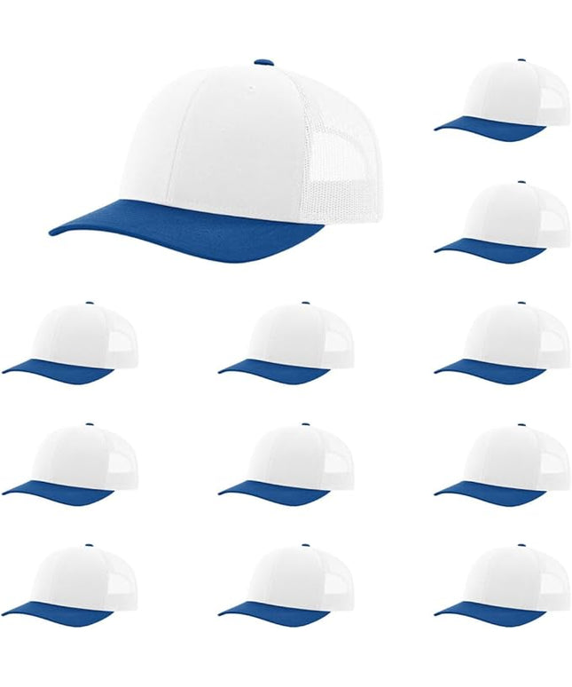 Richardson 112 Classic Six-Panel Adjustable Snapback Trucker Cap | Bulk Packs Available