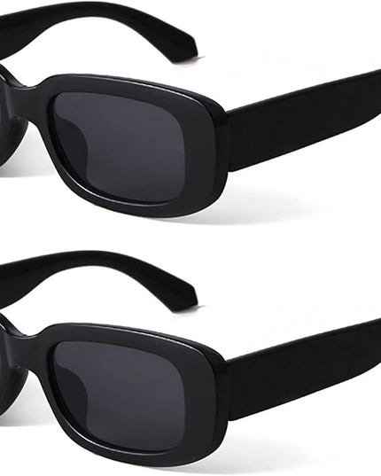 KUGUAOK Retro Rectangle Sunglasses Women and Men Vintage Small Square Sun Glasses UV Protection Glasse