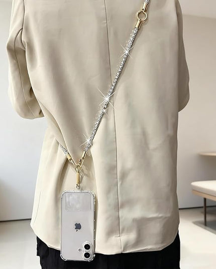 2Pcs Phone Crossbody Lanyard and Wrist Strap, Universal Cell Phone Lanyard Strap with 2Tether Tab