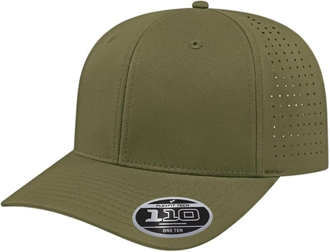 Cap America i8533 Flexfit 110 Perforated Performance Snapback Mid Profile 6-Panel Cap w/UV Guard & Adjustable Snapback