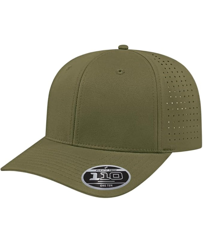 Cap America i8533 Flexfit 110 Perforated Performance Snapback Mid Profile 6-Panel Cap w/UV Guard & Adjustable Snapback