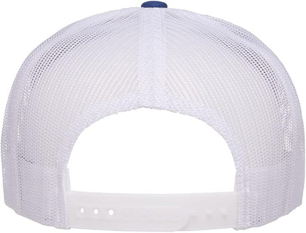 Yupoong 5-Panel YP Classic Trucker Cap | High Profile Flat Visor Snapback | OSFM | Bulk Packs Available