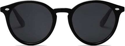 SOJOS Retro Round Polarized Sunglasses for Women Men Classic Vintage Sunnies SJ2069