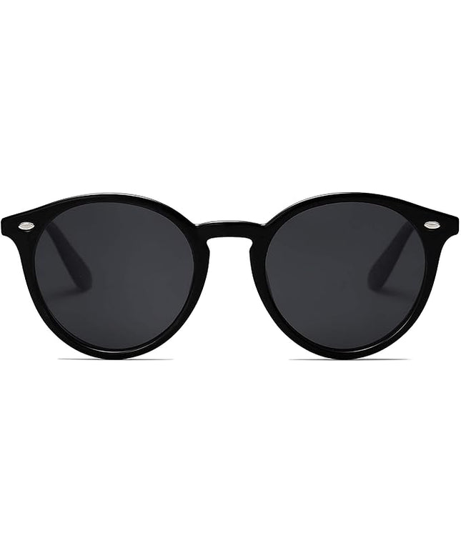 SOJOS Retro Round Polarized Sunglasses for Women Men Classic Vintage Sunnies SJ2069