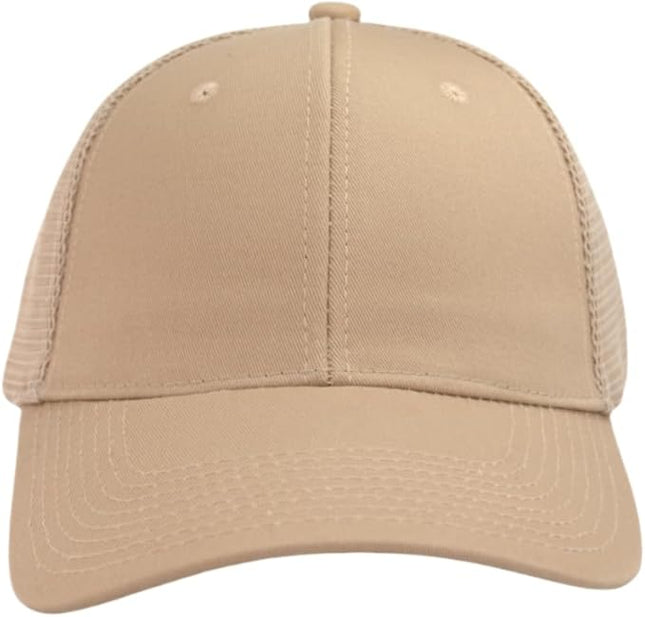 TSSGBL Classic Mesh Trucker Hat, Small & OSFM & XXL Options, Men Women Basic Adjustable Snapback Plain Blank Baseball Cap
