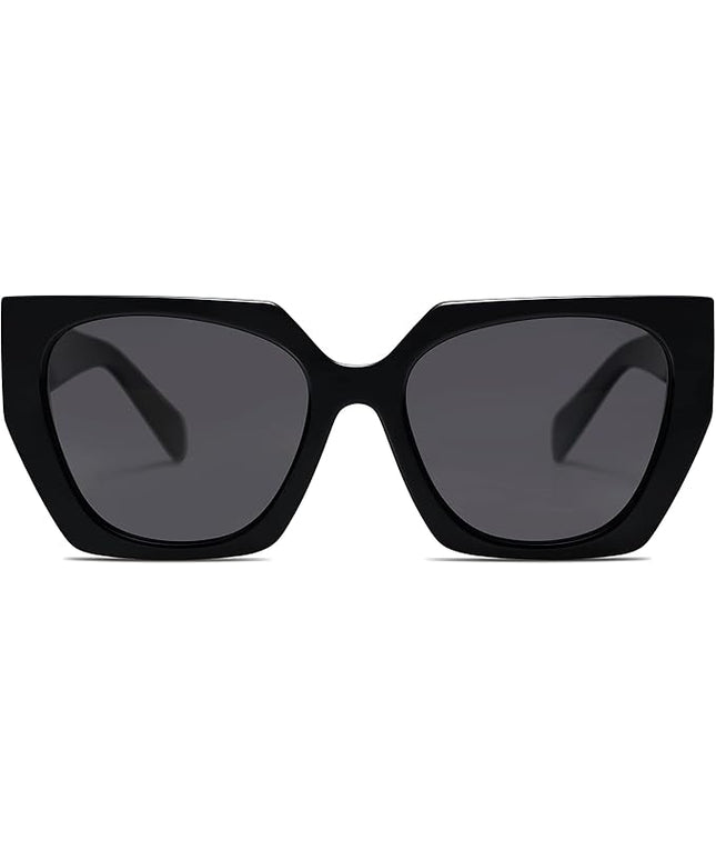 SOJOS Large Oversized Polarized Sunglasses for Women, Big Designer Womens Trendy Square Shades SJ2205