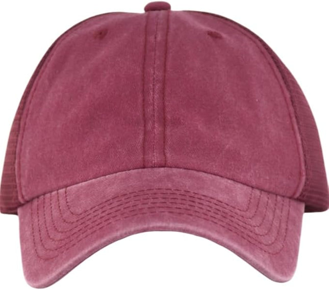 CYGTE Distressed Soft Trucker Hat | XL/XXL Available | Unstructured Vinatge Washed Snapback Baseball Cap for Men Women