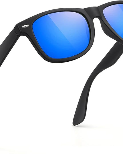 FEIDUSUN Sunglasses Men Polarized Sunglasses for Mens and Womens,Black Retro Sun Glasses Driving Fishing UV Protection