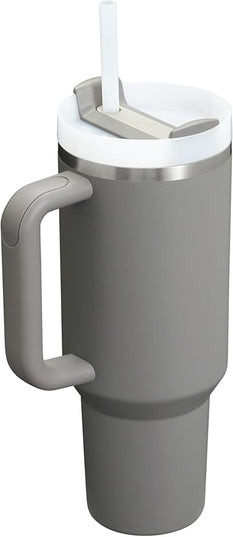 STANLEY Quencher H2.0 Tumbler with Handle and Straw 40 oz | Flowstate 3-Position Lid | Cup Holder Compatible for Travel | Insulated Stainless Steel Cup | BPA-Free | Stone