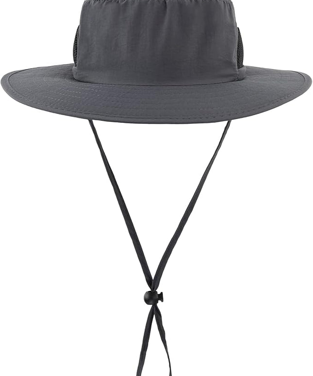 LLmoway Kids Sun Protection Hat Quick Dry Adjustable Wide Brim Mesh Bucket Hat