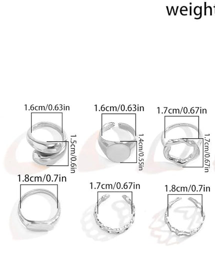 Chunky Rings for Women Adjustable Thick Rings Set Trendy Statement Stackable Ring for Women Chunky Jewlery Irregular Dome Flower Finger Knkuckle Thumb Ring