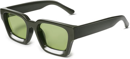 VANLINKER Thick Square Sunglasses for Men Women Retro Chunky Rectangle Shades UV400 Protection VL9731