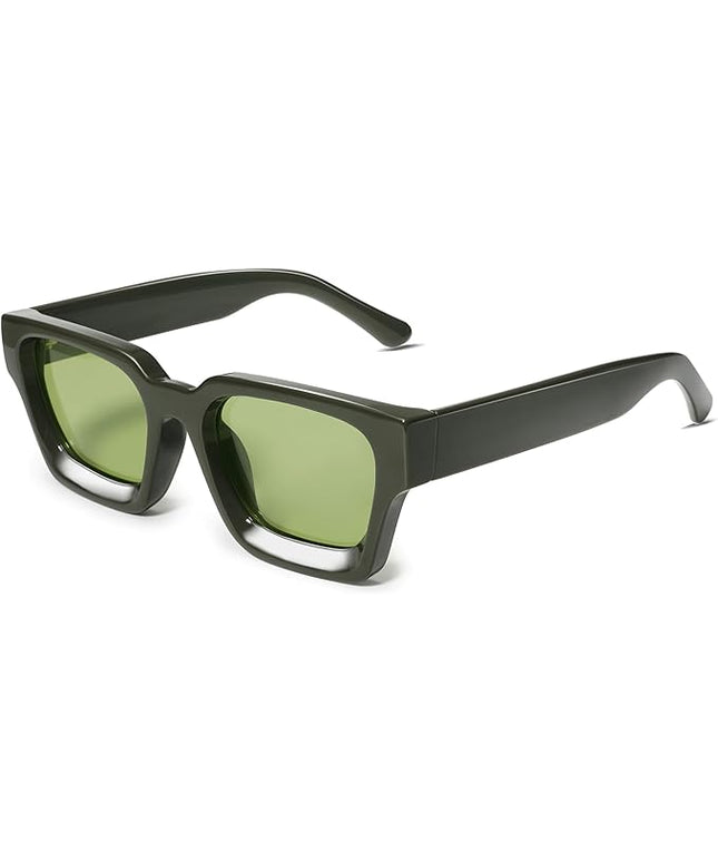 VANLINKER Thick Square Sunglasses for Men Women Retro Chunky Rectangle Shades UV400 Protection VL9731