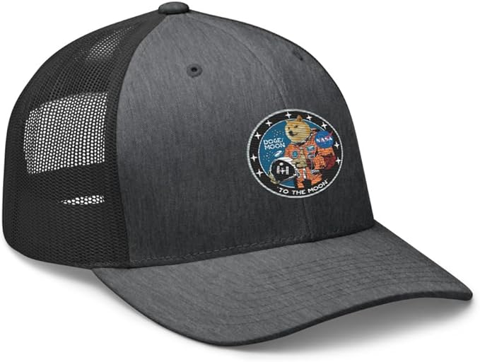 Doge/Moon NASA Logo Trucker Cap