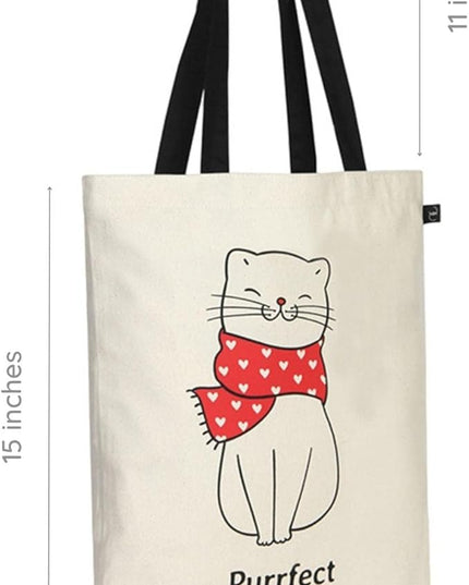 Ecoright Tote Bag for Women with Zipper, Small Tote Bag, Canvas Bag, Reusable Cotton Bag for Beach, Grocery, School & Work