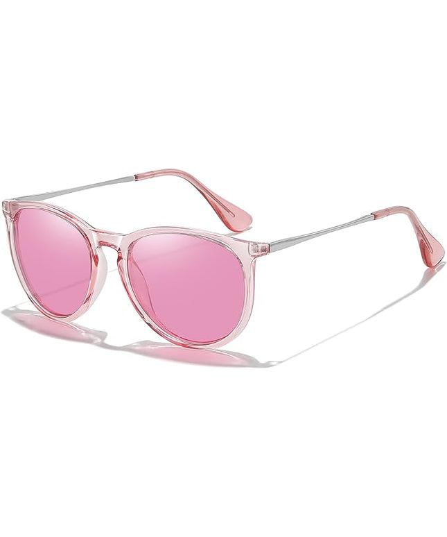CHBP Polarized Sunglasses for Women Men - Trendy 2025 Vintage Classic Retro Round Mirrored Lens Designer Style
