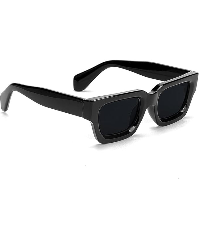 Trendy Square Sunglasses for Men Women Fashion Thick Rectangle Sun Glasses UV Protection Shades Designer Style