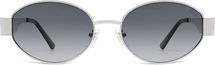 SOJOS Retro Oval Sunglasses for Women Trendy Classic Shades UV400 Protection SJ1256