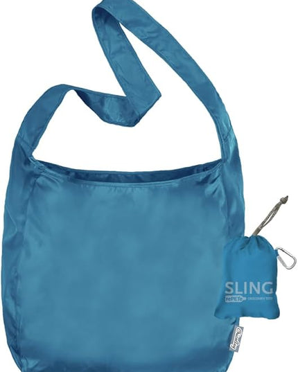 ChicoBag Sling rePETe + Refine | Eco-friendly Messenger-Style Reusable Tote Bag