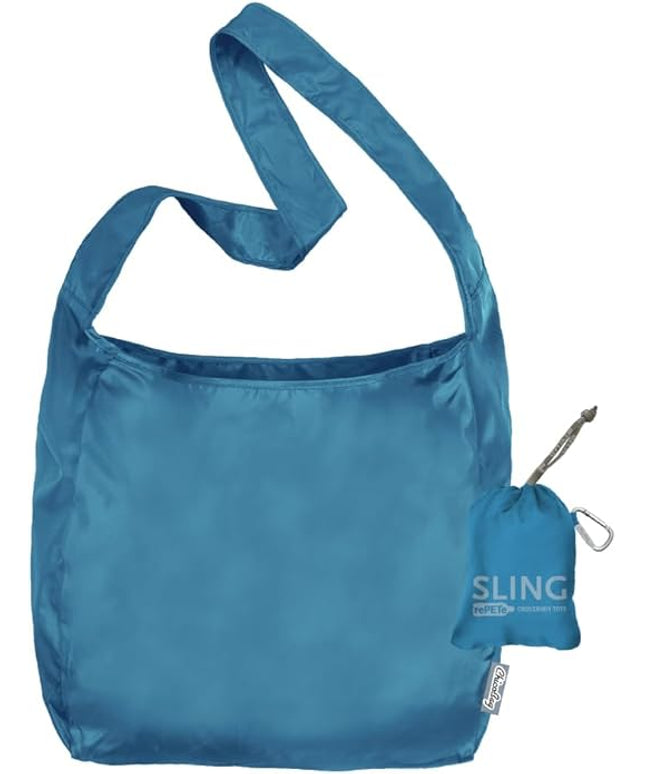 ChicoBag Sling rePETe + Refine | Eco-friendly Messenger-Style Reusable Tote Bag