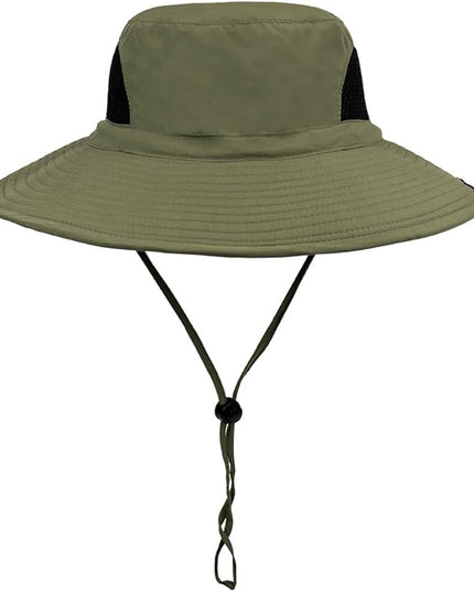 SUN CUBE Wide Brim Sun Hat Men Women, Fishing Hats Sun UV Protection, Mens Hiking Bucket Hat Safari Beach Boonie, UPF 50+