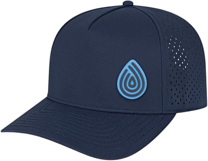Cap America i8540 Premium Water-Resistant Perforated Medium Profile 5-Panel Cap w/UV Guard & Adjustable Snapback