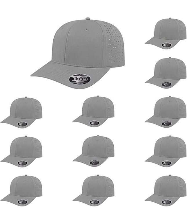 Cap America i8533 Flexfit 110 Perforated Performance Snapback Mid Profile 6-Panel Cap w/UV Guard & Adjustable Snapback