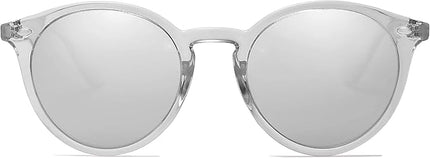 SOJOS Retro Round Polarized Sunglasses for Women Men Classic Vintage Sunnies SJ2069