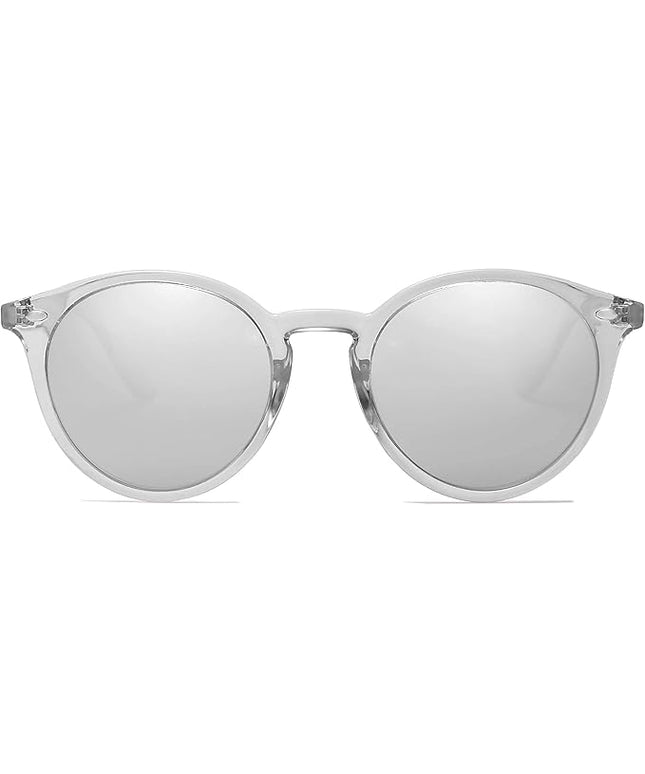SOJOS Retro Round Polarized Sunglasses for Women Men Classic Vintage Sunnies SJ2069