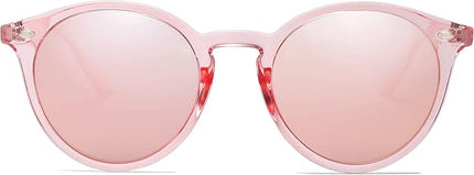 SOJOS Retro Round Polarized Sunglasses for Women Men Classic Vintage Sunnies SJ2069
