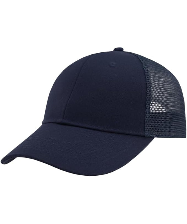 TSSGBL Classic Mesh Trucker Hat, Small & OSFM & XXL Options, Men Women Basic Adjustable Snapback Plain Blank Baseball Cap