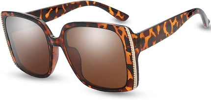 The Fresh Women's Oversized Square Jackie O Cat Eye Hybrid Butterfly Fashion Sunglasses - Exquisite Packaging