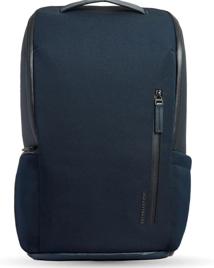 Troubadour Pioneer Backpack 3.0 - Premium Everyday Bag with Padded Laptop Section, Ventilated Shoe Compartment & Sustainable Waterproof Material - All-Day Lightweight Comfort Design - Navy
