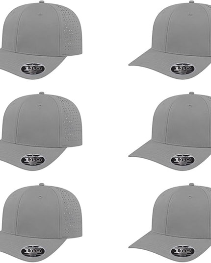 Cap America i8533 Flexfit 110 Perforated Performance Snapback Mid Profile 6-Panel Cap w/UV Guard & Adjustable Snapback