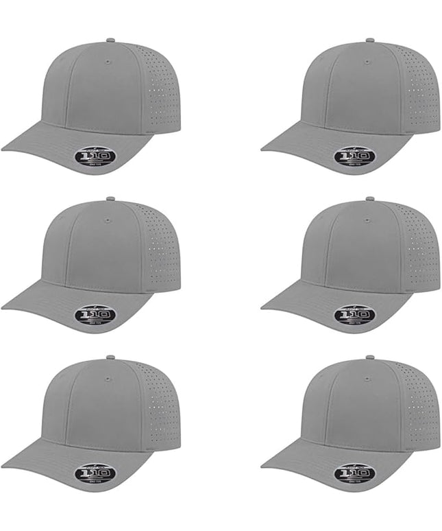 Cap America i8533 Flexfit 110 Perforated Performance Snapback Mid Profile 6-Panel Cap w/UV Guard & Adjustable Snapback