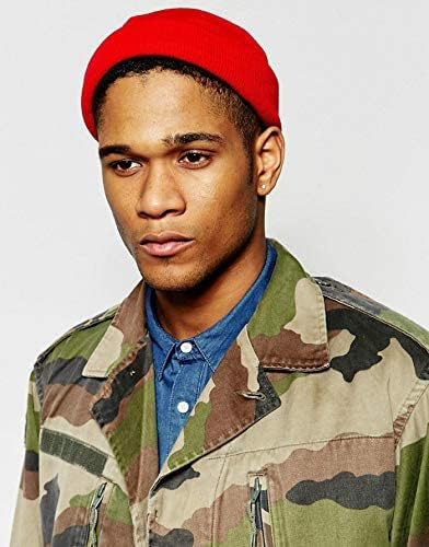 50% Wool Warm Cuffed Swag Knit Short Fisherman Beanie for Men Women Winter Hats Trawler Skull Cap