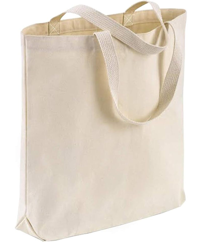 Sturdy Canvas Wholesale Tote Bags with Bottom Gusset 15"W x 16"H x 3"G Blank Totes Great for DIY Painting Printing Embroidery