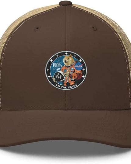 Doge/Moon NASA Logo Trucker Cap