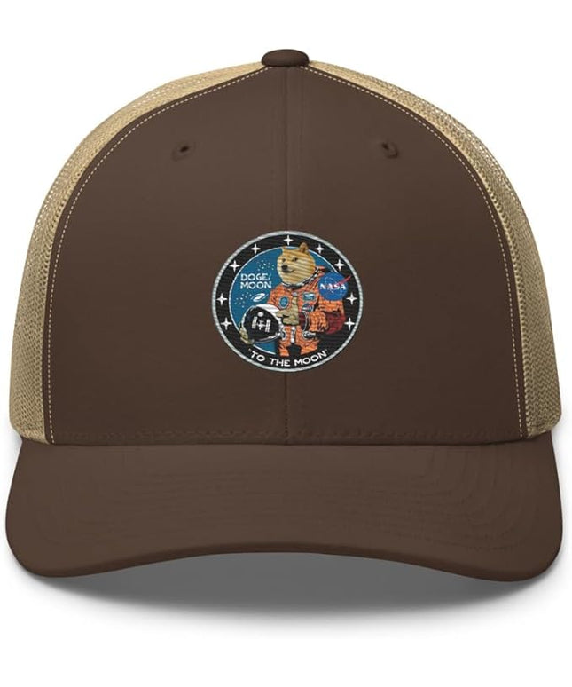 Doge/Moon NASA Logo Trucker Cap