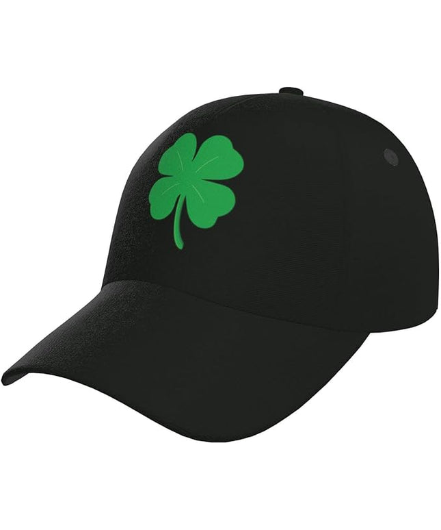 St. Patrick's Day Baseball Cap, Irish Green Clover Trucker Hat for Men Women, Fashion Adjustable Sun Visor Dad Hat