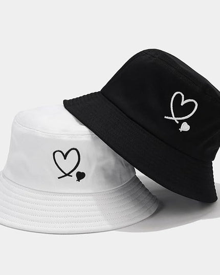 XYIYI Fashion Embroidery Bucket Hat Cotton Beach Fisherman Hats for Women Girls