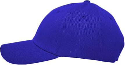 Glory Max Plain Baseball Cap Hook & Loop Strap Adjustable Solid Blank Curved Visor Hat