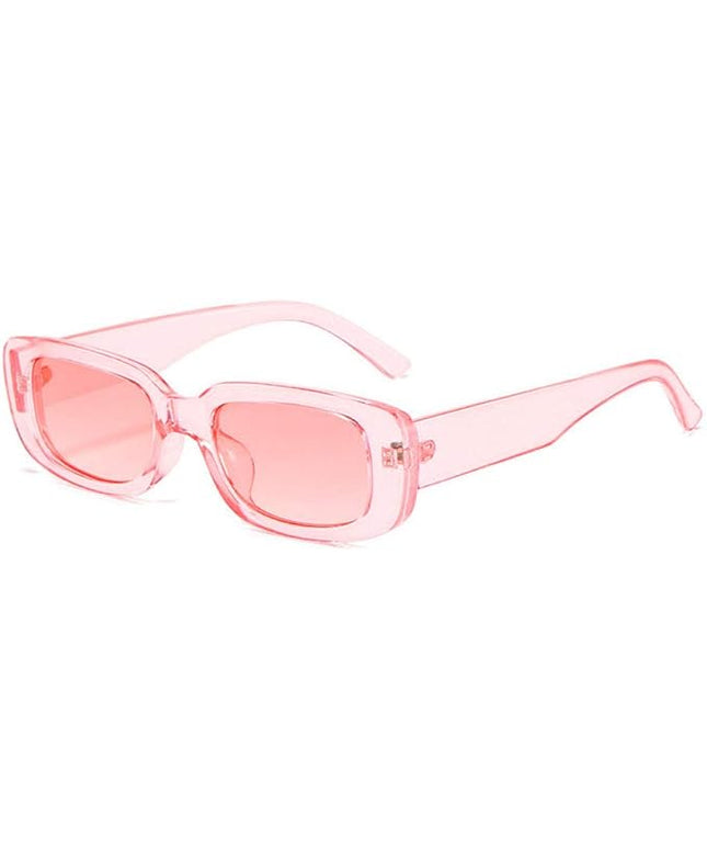 Dollger Rectangle Sunglasses for Women Men Trendy Retro Fashion Sunglasses UV 400 Protection Square Fram