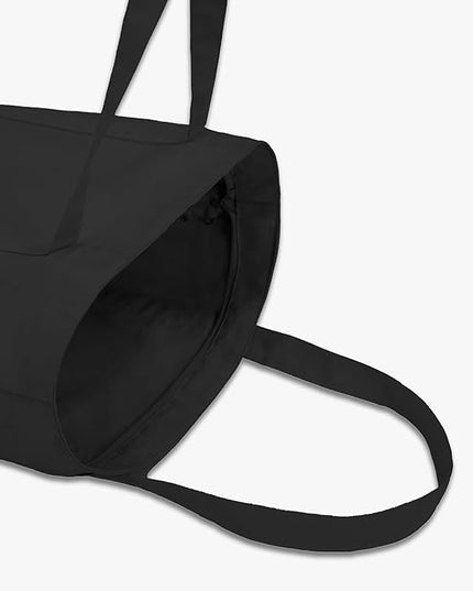 Eco Right Canvas Tote Bag for Women with Zip & Inner Pocket, 100% Organic Cotton Tote Bags for Men, Shopping, Beach