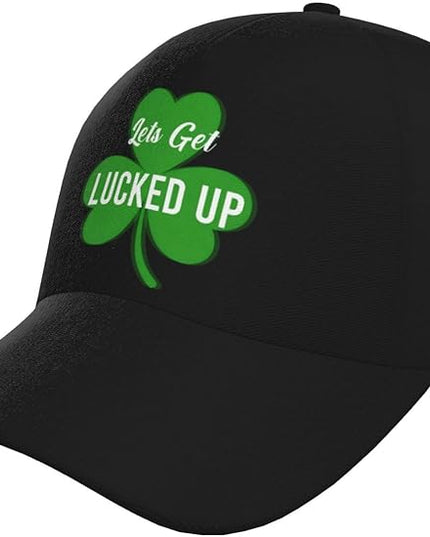 St. Patrick's Day Baseball Cap for Men Women Flower Print Sport Outdoor Travel Trucker Hat Sun Protection Dad Hats